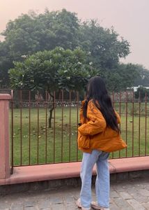 Orange Puffer Jacket