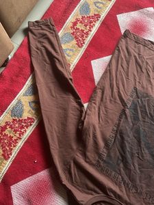 Brown Graphic Print Long Sleeve T-Shirt