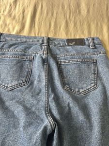 Blue Wide Leg Jeans