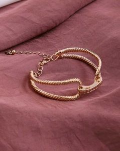 SHEIN Women party layered twisted rope design chai