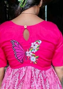 Embroidered Silk Blouse