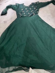 Beautiful green anarkali frock