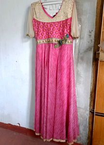Pink Anarkali Dress