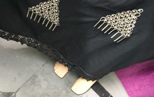 Elegant Black Abaya with Embellishments