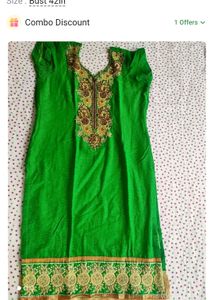 Elegant Blue Kurti with Floral Embroidery