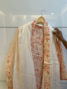 Floral Print Kurta Set with Dupatta