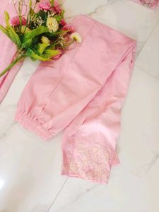 Elegant Pink Kurta Set with Dupatta 4xl