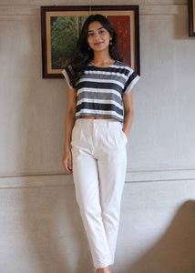 Striped Cropped Top