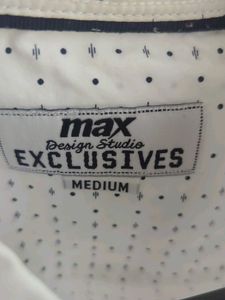 Men's White Printed Shirt