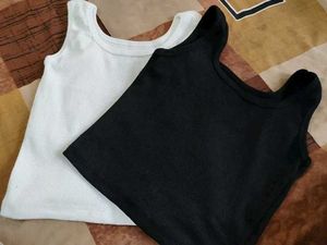 Pack of 2 Tank Tops (Black & White)