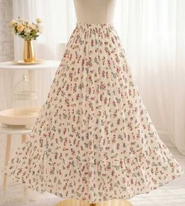 Boho Floral Tiered Maxi Skirts