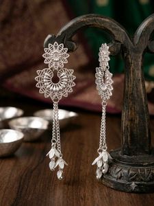 Silver Tone Dangle Earrings