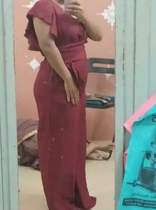 Maroon Wrap Jumpsuit - Stylish &amp; Comfy