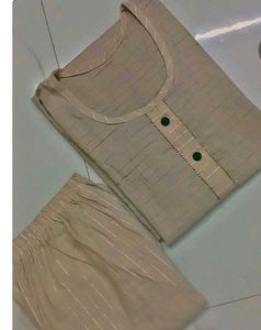 Beige kurti-pant &amp; frock -paijama set