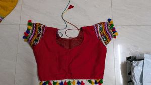Navratri garba Red Lehenga Choli Set