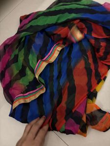 Vibrant Striped dupatta