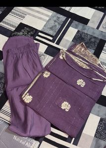 Elegant Purple Kurta Set with Dupatta