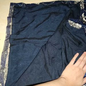 ✨sparkle pearl navy blue wedding dress