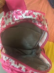 Floral Pink School Bag