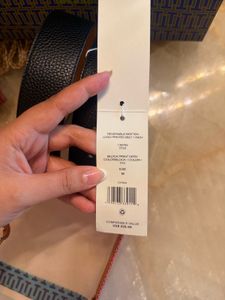 Tory Burch Black Belt check details STEAL DEAL