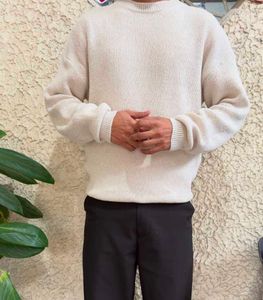 Men's Cream Knit Sweater