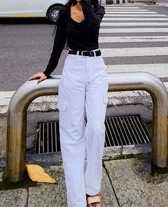 Stylish White Cargo Pants
