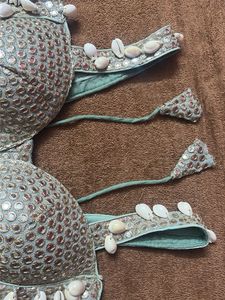 Embellished padded Sea Shell ethic blouse
