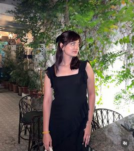 Chic Black Ruffle Dress