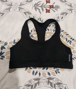 Decathlon Black Sports Bra