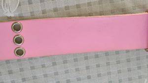 Pink Belt with Metalic Rings
