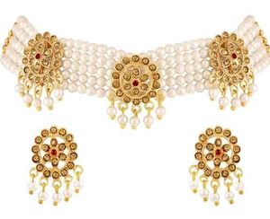 white stone Jewellery Set