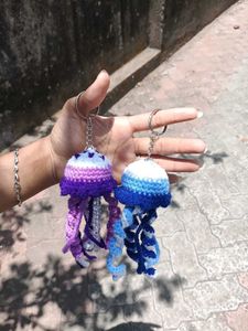 Handmade Crochet Bag keychain.💓