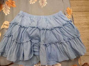 Tiered Ruffle Mini Skirt