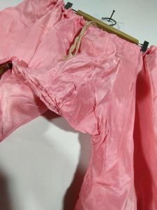 Pink Shaded Banarasi Kurta Set (Women's)