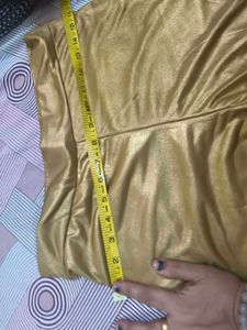 New Shiny Gold Palazzo Pants in 34 waist