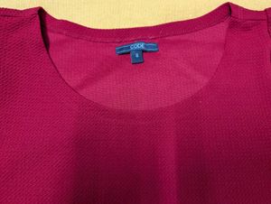 Lifestyle Brand Red Puff Sleeve Top