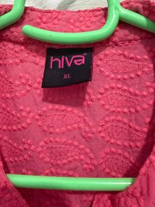 Full body Pink Embroidered Kurta
