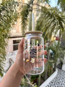 Premium Glass Coffee Beverage Can Tumbler