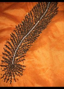 Orange Feather Print Kurta🧡