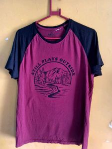 vintage graphic print ranglan tee💎