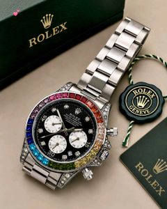ROLEX MENS DAYTONA RAINBOW PERPETUAL OYSTER WATCH