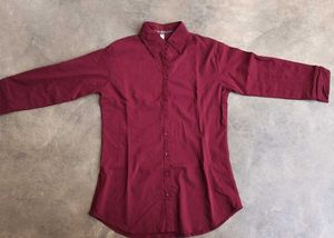 Burgundy Casual Shirt