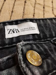 Zara charcoal black jeans
