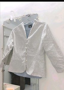 Polka Dot Button-Down Top