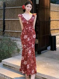 Savana Floral Mermaid maxi dress