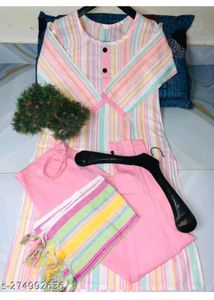 Striped Kurta Set with Pants