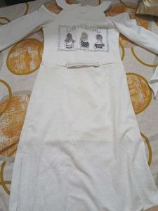 White Cold Shoulder Dress