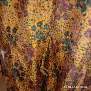 Vintage Floral Kaftan Dress