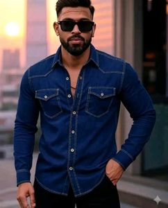 *Pretty Latest Men Shirts*Fabric: DenimSleeve Leng
