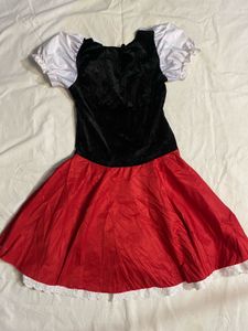 Traditional Red &amp; Black German Dress